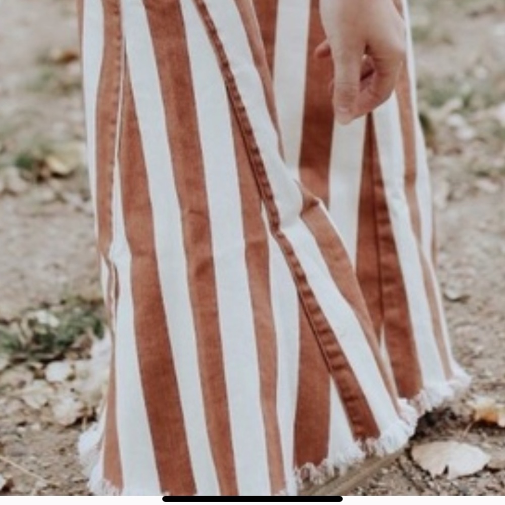 Show me your MuMu/Mumu Blue striped flare jeans